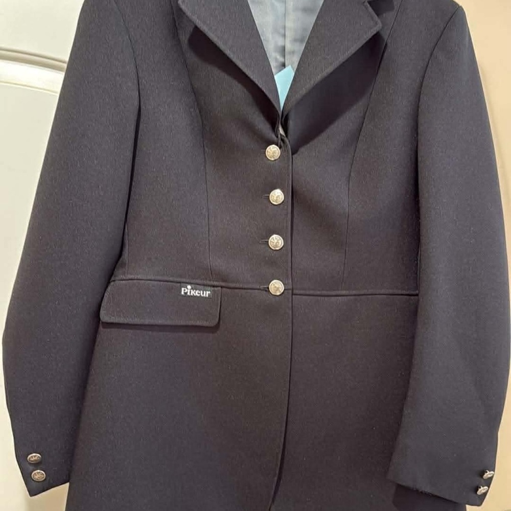 Pikeur Dressage black Dress Show Coat Ladies 14 Excellent condition no flaws